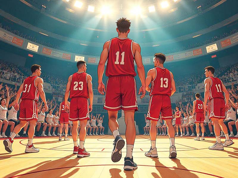 塔图姆的儿子Deuce赛后也来到更衣室，杰伦布朗与其打招呼